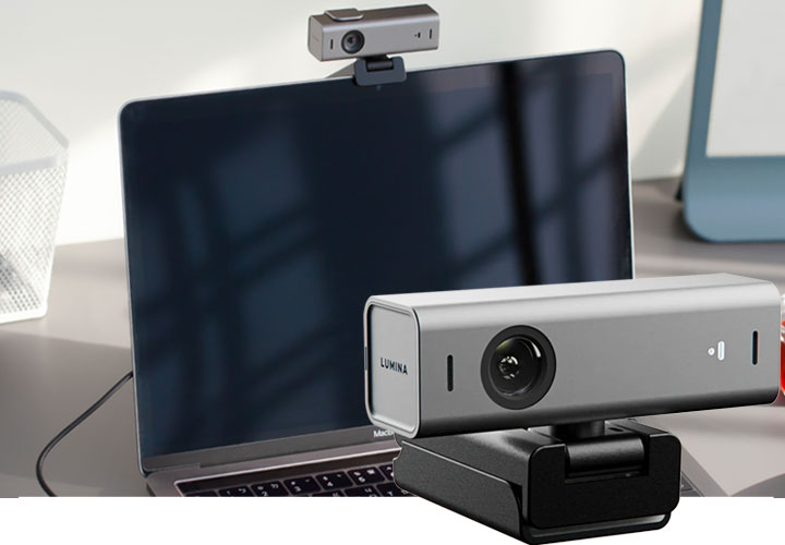 USB Webcam with Microphone, 1080p, USB-A or USB-C