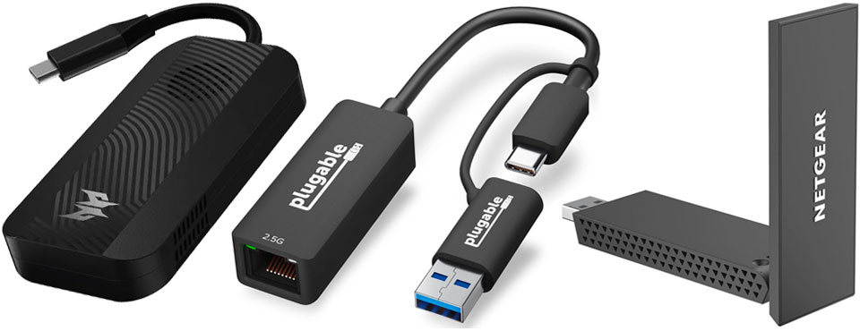 Wi-Fi 6, 2.5GbE, 5G USB Adapters Keep PCs Up-to-date